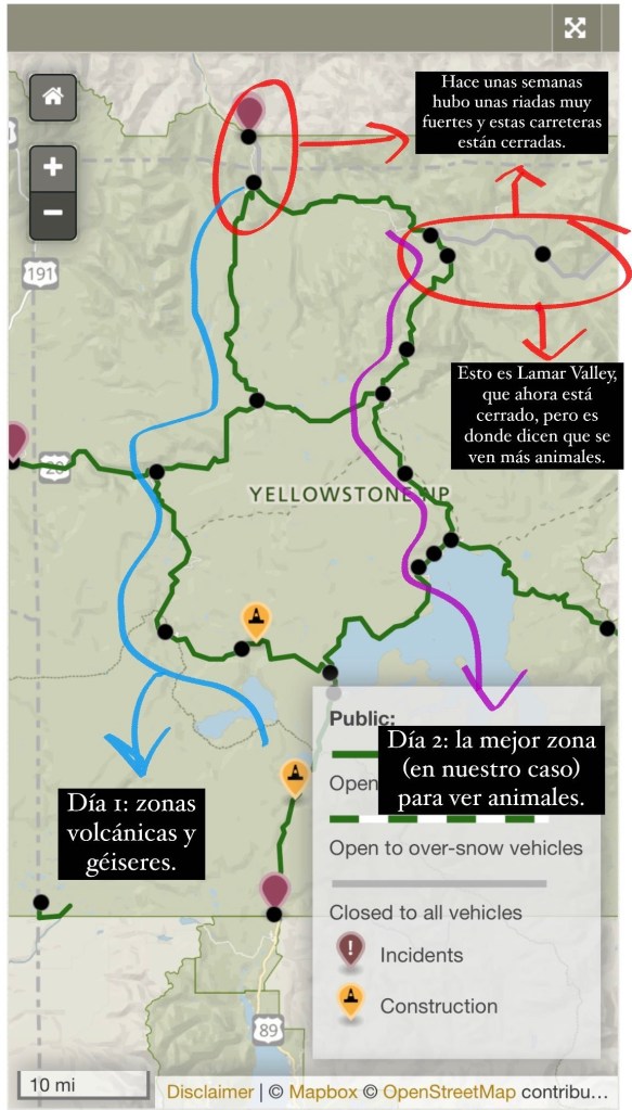 yellowstone map