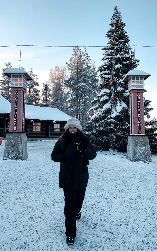 arctic circle circulo polar artico rovaniemi santa claus village laponia
