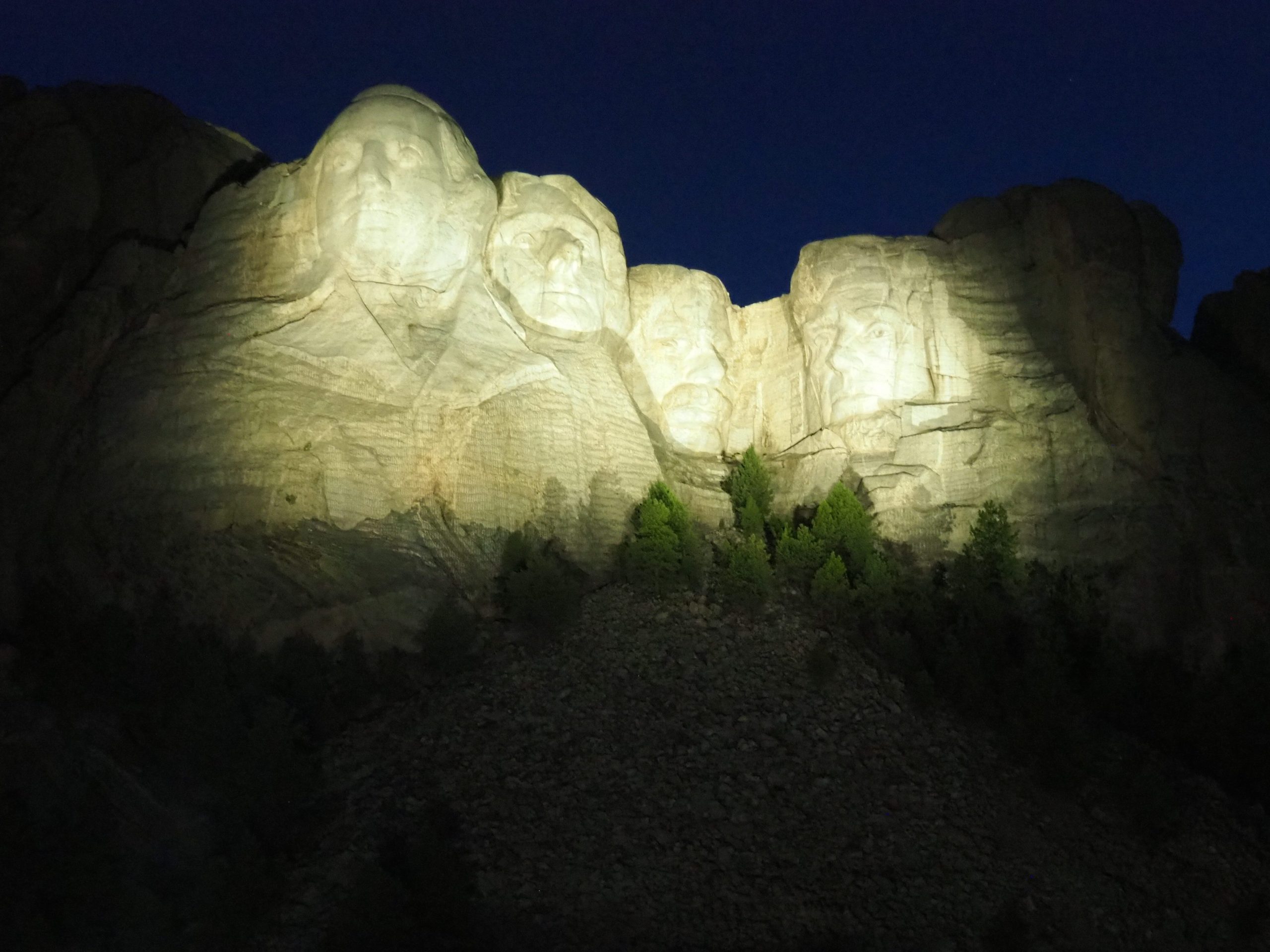 Evening Lighting Ceremony mount rushmore